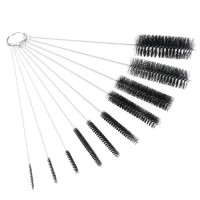 10pcs Nylon Tube Brushes Kit Nylon Skinny Pipe Tube Cleaner Set for Drinking Straws / Glasses / Keyboards / Jewelry Cleaning